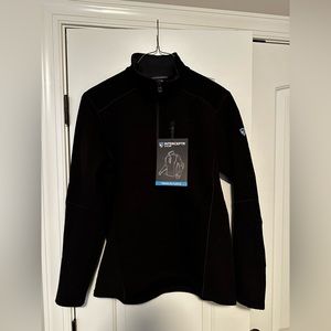 KUHL Interceptr 1/4 Zip Fleece - Size Medium M - Black - NWT